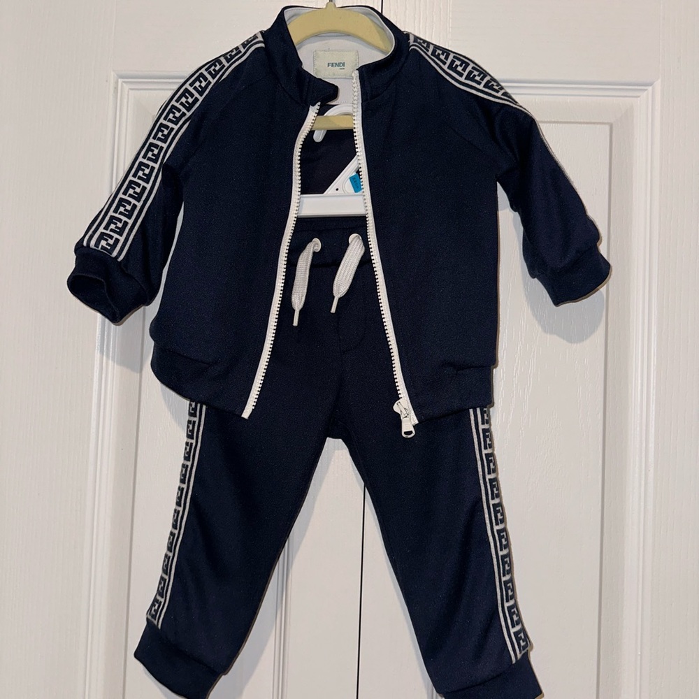 Fendi Kids FF Logo Sweatsuit